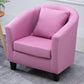 Contemporary Basic Four Legs Armchair Arms Included Barrel Accent Chair Pink Linen Blend 1 Piece Clearhalo 'Accent Chairs' 'accent_chairs' 'Chairs & Seating' 'furn' 'furn_accent_chairs' 'Furniture' 'Living Room Furniture' 6462211