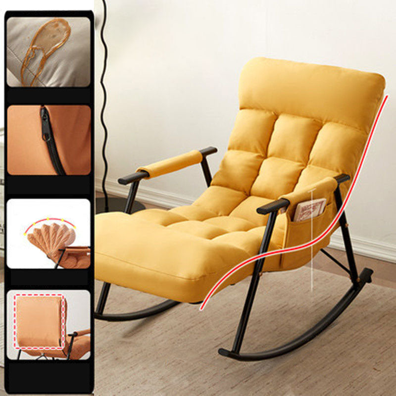 Waterproof Modern Style Single Rocker Chair Simple Chair for Living Room Clearhalo 'Chairs & Seating' 'furn' 'furn_rocking_chairs' 'Furniture' 'Living Room Furniture' 'Rocking Chairs' 'rocking_chairs' 6462525