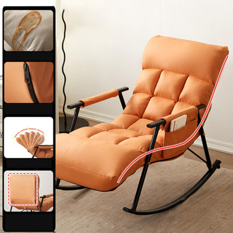 Waterproof Modern Style Single Rocker Chair Simple Chair for Living Room Clearhalo 'Chairs & Seating' 'furn' 'furn_rocking_chairs' 'Furniture' 'Living Room Furniture' 'Rocking Chairs' 'rocking_chairs' 6462526