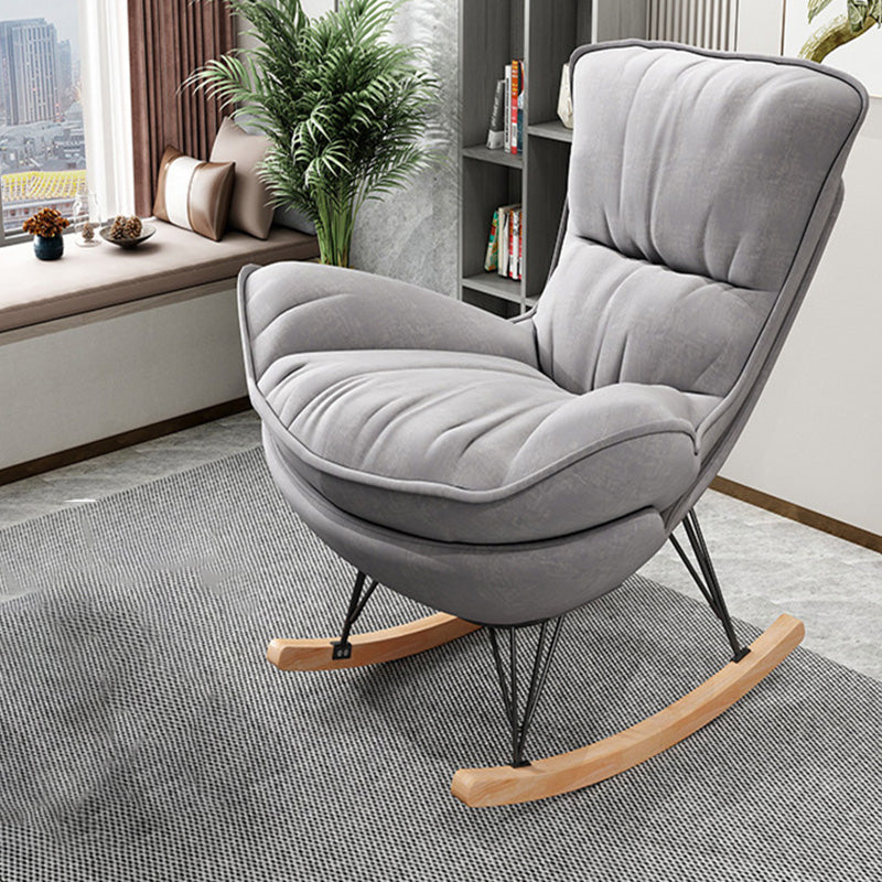 Modern Nursery Nursery Both Seanch Sedia soggiorno sedia a dondolo con pouf