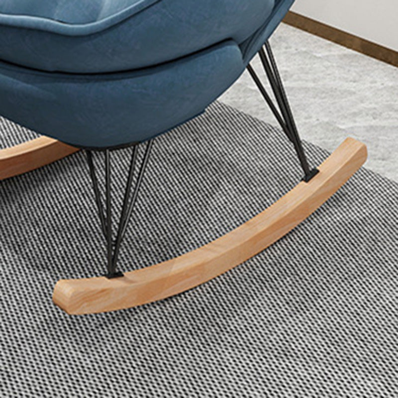 Modern Nursery Nursery Both Seanch Sedia soggiorno sedia a dondolo con pouf