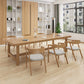 Rectangle Trestle Base Dining Table Modern Wood Table for Kitchen 78.7"L x 31.5"W x 29.5"H Without Chairs Clearhalo 'Dining Tables & Seating' 'Dining Tables' 'dining_table' 'furn' 'furn_dining_table' 'Furniture' 'Kitchen & Dining Furniture' 6463429