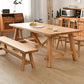 Glam Style Wooden Dining Table Rectangle Table with Wood Legs for Home Use Brown Without Chairs Clearhalo 'Dining Tables & Seating' 'Dining Tables' 'dining_table' 'furn' 'furn_dining_table' 'Furniture' 'Kitchen & Dining Furniture' 6463441