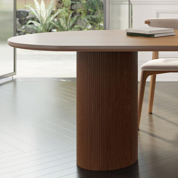 Tavolo da pranzo a 3 gambe tavolo in legno di pino in stile moderno per sala da pranzo