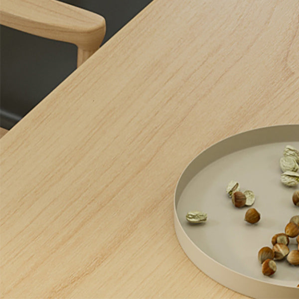 Table à manger rectangulaire à Double piédestal, Table moderne en bois de pin pour le salon