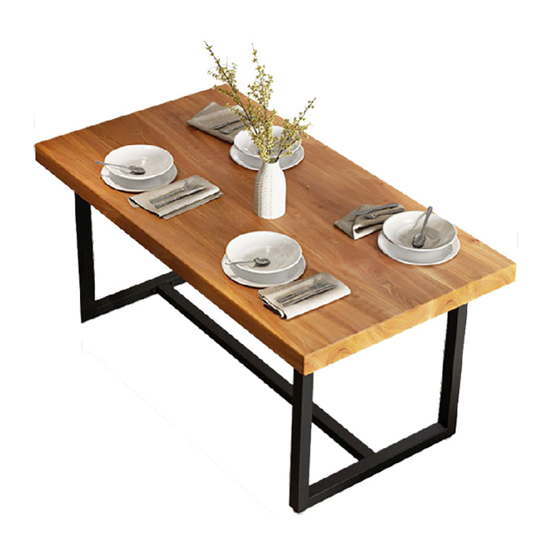 Mesa de comedor con caballete rectangular, mesa de madera moderna para comedor y Bar