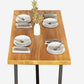 Mesa de comedor con caballete rectangular, mesa de madera moderna para comedor y Bar