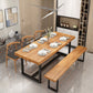Mesa de comedor con caballete rectangular, mesa de madera moderna para comedor y Bar
