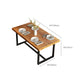 Mesa de comedor con caballete rectangular, mesa de madera moderna para comedor y Bar
