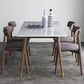 Rectangle Grey Dining Table Rubberwood Solid Wood Legs Dining Table 55.1"L x 31.5"W x 29.5"H Without Chairs Clearhalo 'Dining Tables & Seating' 'Dining Tables' 'dining_table' 'furn' 'furn_dining_table' 'Furniture' 'Kitchen & Dining Furniture' 6463595