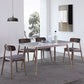 Rectangle Grey Dining Table Rubberwood Solid Wood Legs Dining Table 63"L x 31.5"W x 29.5"H Without Chairs Clearhalo 'Dining Tables & Seating' 'Dining Tables' 'dining_table' 'furn' 'furn_dining_table' 'Furniture' 'Kitchen & Dining Furniture' 6463596