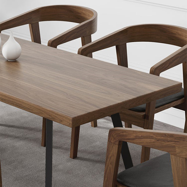 Industrial Double Pedestal Table Metal Frame Rectangle Dining Table Clearhalo 'Dining Tables & Seating' 'Dining Tables' 'dining_table' 'furn' 'furn_dining_table' 'Furniture' 'Kitchen & Dining Furniture' 6463625