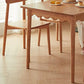 Mesa de comedor rectangular de madera maciza Mesa de comedor Mid-Century de 4 patas