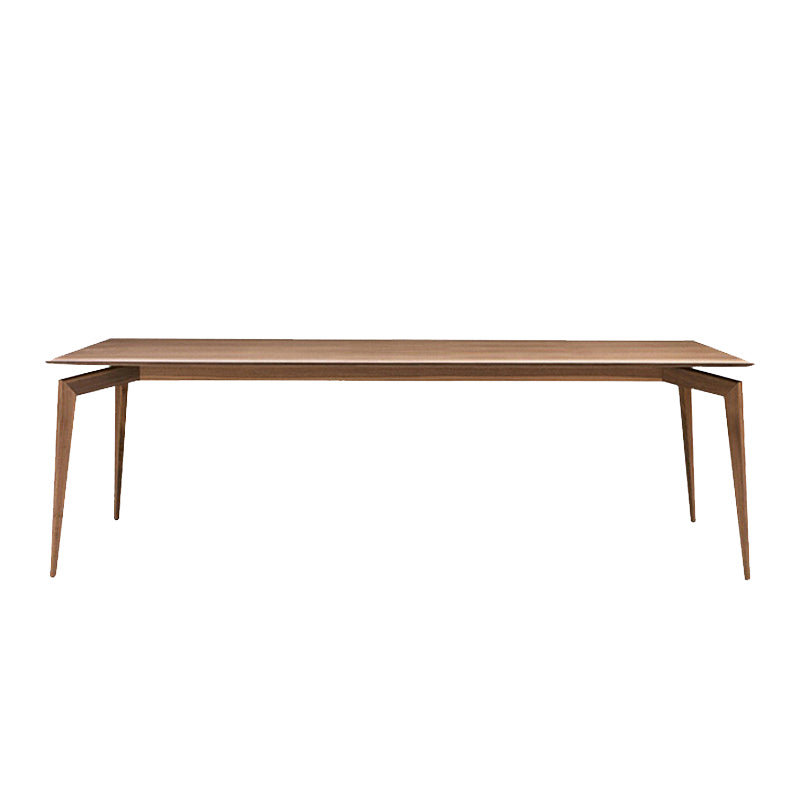 Ash Solid Wood Dining Table Mid-Century Rectangle Dining Table for Dining Room