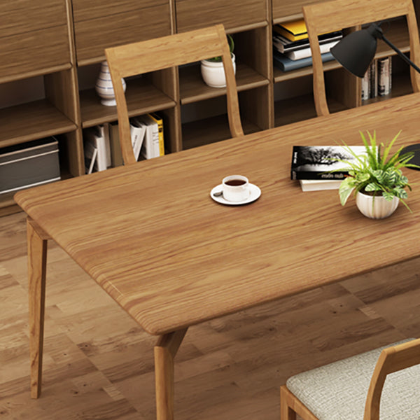 Ash Solid Wood Dining Table Mid-Century Rectangle Dining Table for Dining Room