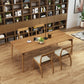 Ash Solid Wood Dining Table Mid-Century Rectangle Dining Table for Dining Room