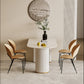Double Pedestal Dining Table Stone Top Dining Table in White for Kitchen Clearhalo 'Dining Tables & Seating' 'Dining Tables' 'dining_table' 'furn' 'furn_dining_table' 'Furniture' 'Kitchen & Dining Furniture' 6463709