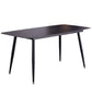 Table de salle à manger industrielle en pierre, Table de dinette en métal pour la maison