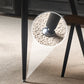 Table de salle à manger industrielle en pierre, Table de dinette en métal pour la maison