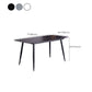 Table de salle à manger industrielle en pierre, Table de dinette en métal pour la maison