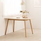 Modern 4 Legs Dining Table Sintered Stone Table with Wood Legs for Home
