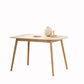 Modern 4 Legs Dining Table Sintered Stone Table with Wood Legs for Home