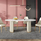 Glam Style Oval Table Sintered Stone Table with Metal Legs for Home Clearhalo 'Dining Tables & Seating' 'Dining Tables' 'dining_table' 'furn' 'furn_dining_table' 'Furniture' 'Kitchen & Dining Furniture' 6463867