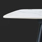 White Top Table with 4 Metal Legs Industrial Rectangle Dining Table Clearhalo 'Dining Tables & Seating' 'Dining Tables' 'dining_table' 'furn' 'furn_dining_table' 'Furniture' 'Kitchen & Dining Furniture' 6463938