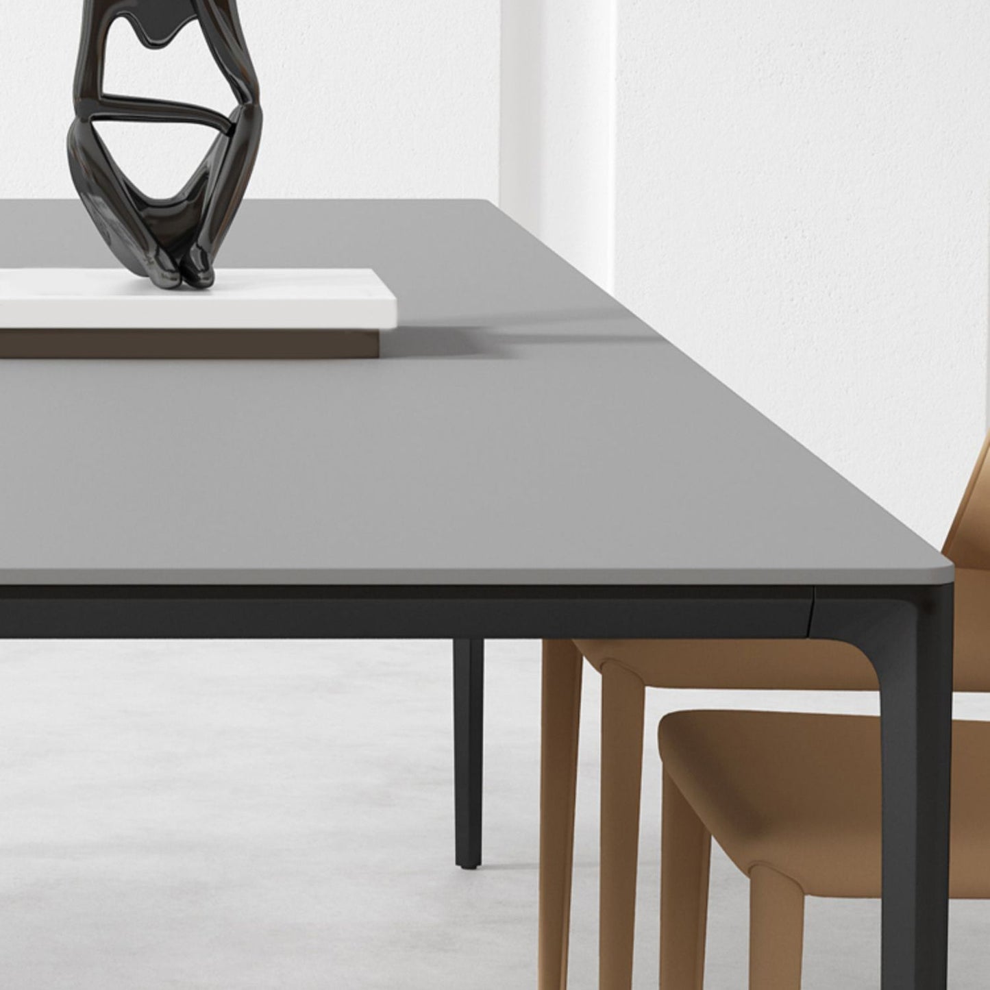 Moderne stenen dinerset 1/2/3/4/5 stukken eettafel ingesteld met stevige rugstoelen