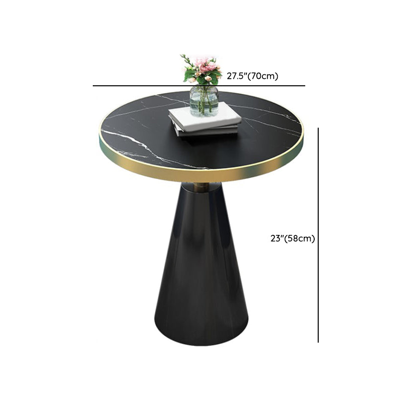 Black Dining Set for Home 1/3/4 Pieces Modern Round Table Set Clearhalo 'Dining Room Sets' 'Dining Tables & Seating' 'dining_room_set' 'furn' 'furn_dining_room_set' 'Furniture' 'Kitchen & Dining Furniture' 6464028