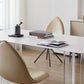 Modern 1/2/4/5/7 Pieces Dining Set Rectangle Stone Dining Table Set in White