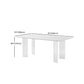 Modern 1/2/4/5/7 Pieces Dining Set Rectangle Stone Dining Table Set in White