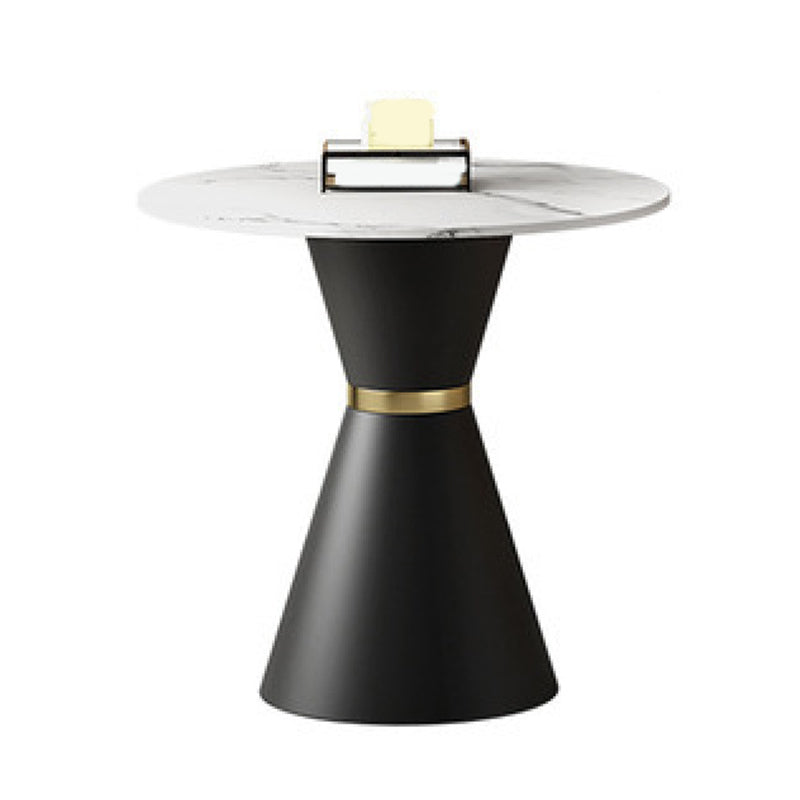 Juego de comedor de piedra blanca para la cocina 1/2/5 piezas de mesa redonda moderna