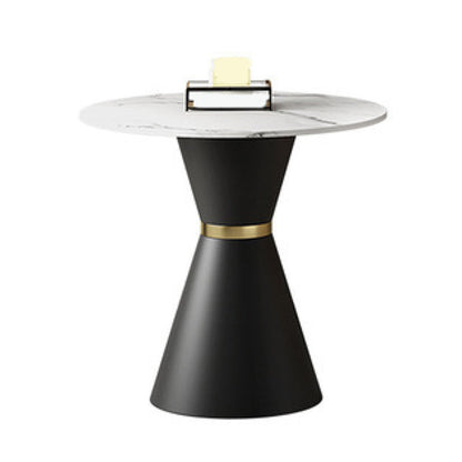 Juego de comedor de piedra blanca para la cocina 1/2/5 piezas de mesa redonda moderna