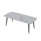 Scandinavian 1/2/5/7 Pieces Furniture Rectangle Stone Dining Table Set for Home