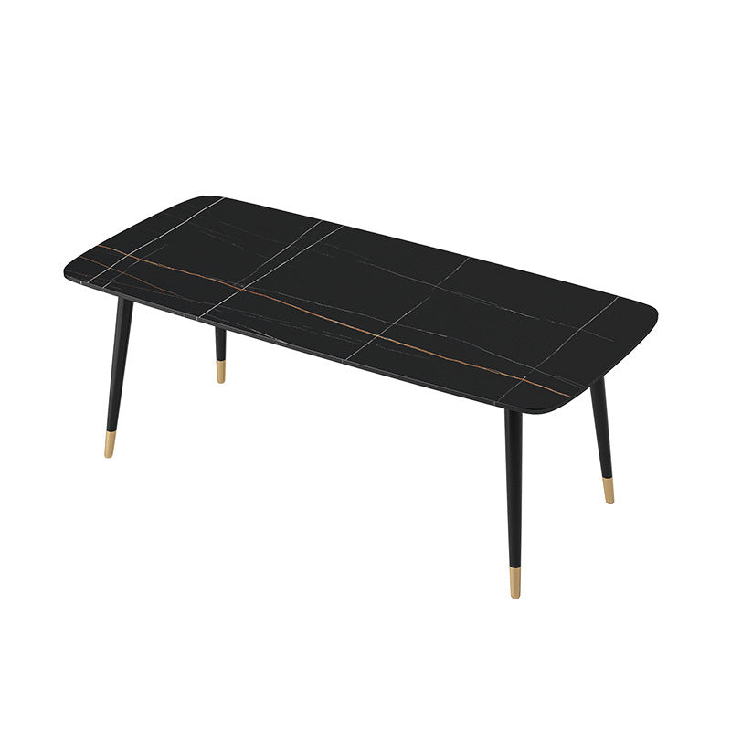Scandinavian 1/2/5/7 Pieces Furniture Rectangle Stone Dining Table Set for Home