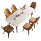 Scandinavian 1/2/5/7 Pieces Furniture Rectangle Stone Dining Table Set for Home