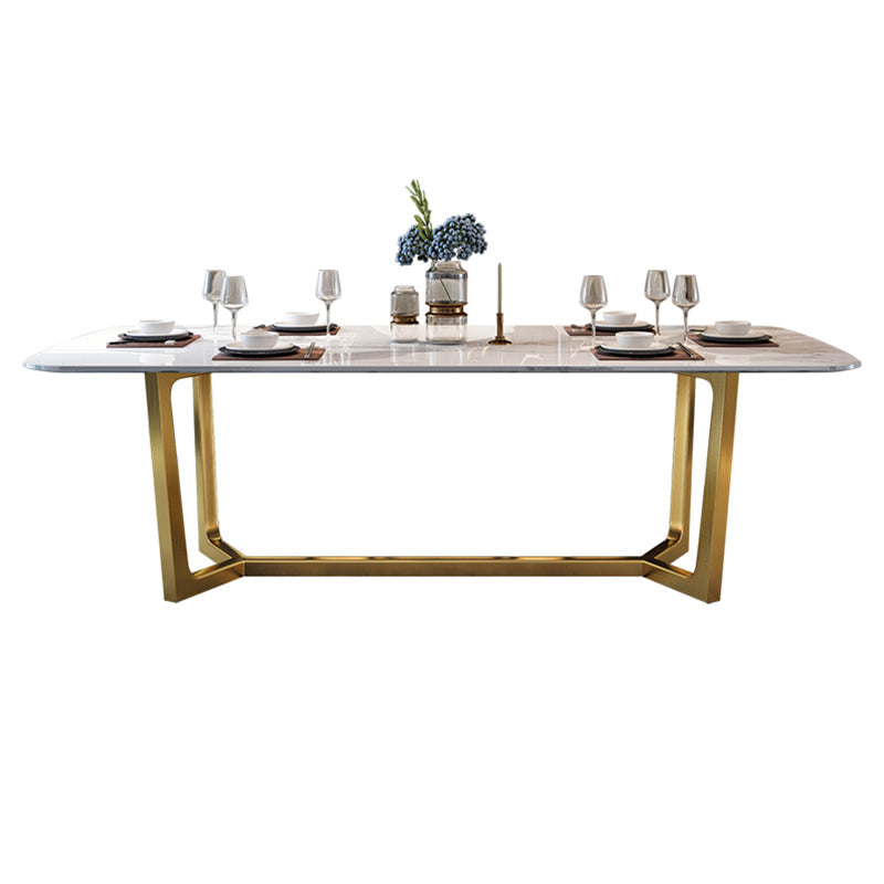 Modern 1/2/5/6/7 Pieces Dining Set Rectangle Stone Dining Table Set for Home Grey 79"L x 39"W Clearhalo 'Dining Room Sets' 'Dining Tables & Seating' 'dining_room_set' 'furn' 'furn_dining_room_set' 'Furniture' 'Kitchen & Dining Furniture' 6464122