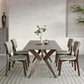 Minimalist 1/4/5/7 Pieces Furniture Stone Rectangle Dining Chairs Set in Gray Clearhalo 'Dining Room Sets' 'Dining Tables & Seating' 'dining_room_set' 'furn' 'furn_dining_room_set' 'Furniture' 'Kitchen & Dining Furniture' 6464141
