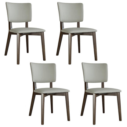 Minimalist 1/4/5/7 Pieces Furniture Stone Rectangle Dining Chairs Set in Gray 4 Brown Chairs Clearhalo 'Dining Room Sets' 'Dining Tables & Seating' 'dining_room_set' 'furn' 'furn_dining_room_set' 'Furniture' 'Kitchen & Dining Furniture' 6464144