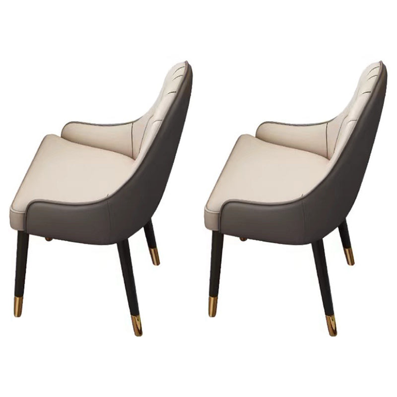 Minimalist 1/2/6/7 Pieces Furniture Stone Rectangle Dining Chairs Set for Home 2 Beige Chairs Clearhalo 'Dining Room Sets' 'Dining Tables & Seating' 'dining_room_set' 'furn' 'furn_dining_room_set' 'Furniture' 'Kitchen & Dining Furniture' 6464159