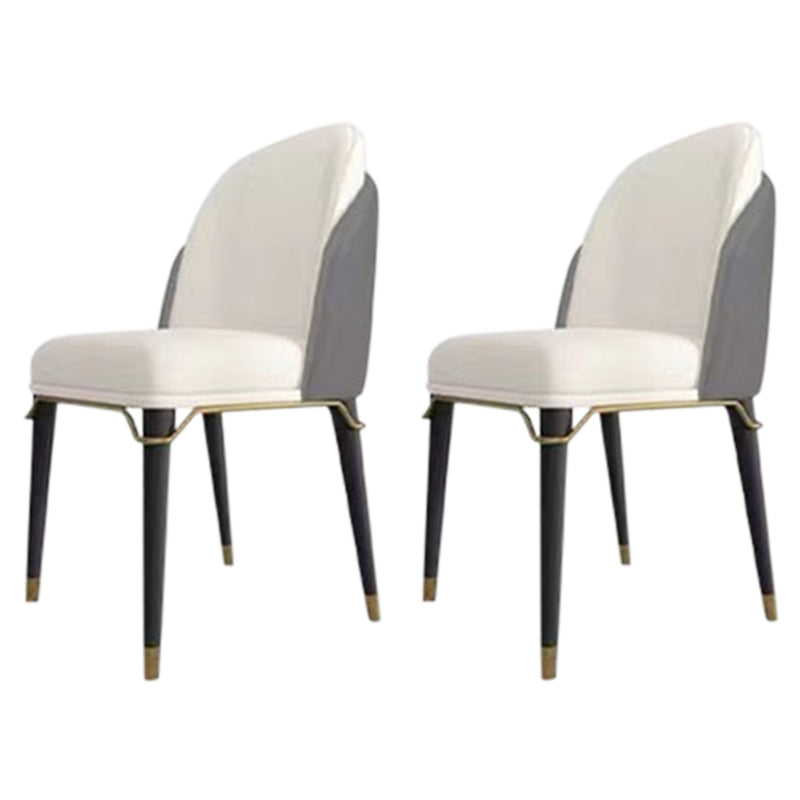 Minimalist 1/2/6/7 Pieces Furniture Stone Rectangle Dining Chairs Set for Home 2 White Chairs Clearhalo 'Dining Room Sets' 'Dining Tables & Seating' 'dining_room_set' 'furn' 'furn_dining_room_set' 'Furniture' 'Kitchen & Dining Furniture' 6464161