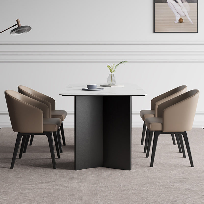 1/2/2/5/7 Pièces meubles Recchettes de restauration Recangle RECTANGE Ensemble en blanc