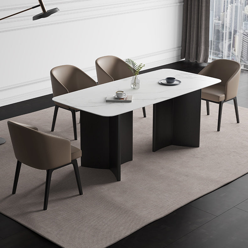 1/2/2/5/7 Pièces meubles Recchettes de restauration Recangle RECTANGE Ensemble en blanc