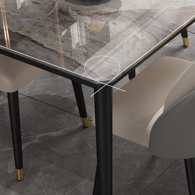 Contemporary 1/2/5/7 Pieces Furniture Stone Rectangle Dining Chairs Set for Home Clearhalo 'Dining Room Sets' 'Dining Tables & Seating' 'dining_room_set' 'furn' 'furn_dining_room_set' 'Furniture' 'Kitchen & Dining Furniture' 6464238