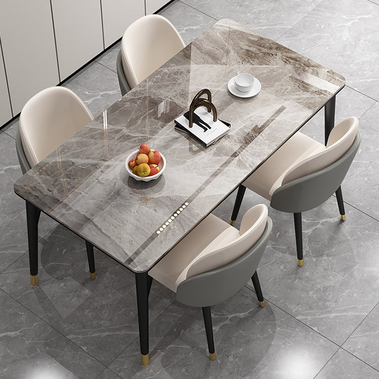 Contemporary 1/2/5/7 Pieces Furniture Stone Rectangle Dining Chairs Set for Home Clearhalo 'Dining Room Sets' 'Dining Tables & Seating' 'dining_room_set' 'furn' 'furn_dining_room_set' 'Furniture' 'Kitchen & Dining Furniture' 6464241