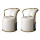 Glam Dinette Set for Home 1/2/4/5 Pieces Glossy White Stone Dining Table Set