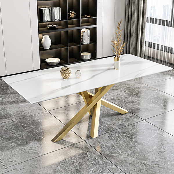 Contemporary 1/2/5 Pieces Furniture Faux Marble Rectangle Dining Chairs Set for Home