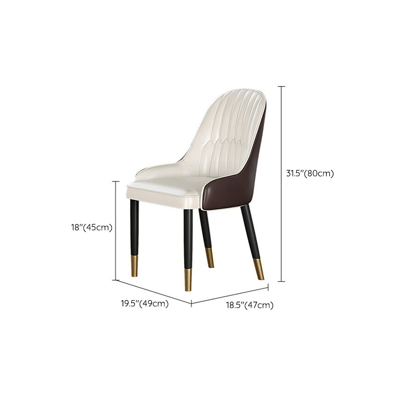 Contemporary 1/2/5 Pieces Furniture Faux Marble Rectangle Dining Chairs Set for Home