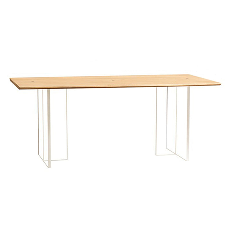 Solid Wood Dining Table Set with Acrylic Base 1/2/4/5 Pieces Dinette Set for Kitchen Wood 102"L x 39"W Clearhalo 'Dining Room Sets' 'Dining Tables & Seating' 'dining_room_set' 'furn' 'furn_dining_room_set' 'Furniture' 'Kitchen & Dining Furniture' 6464332